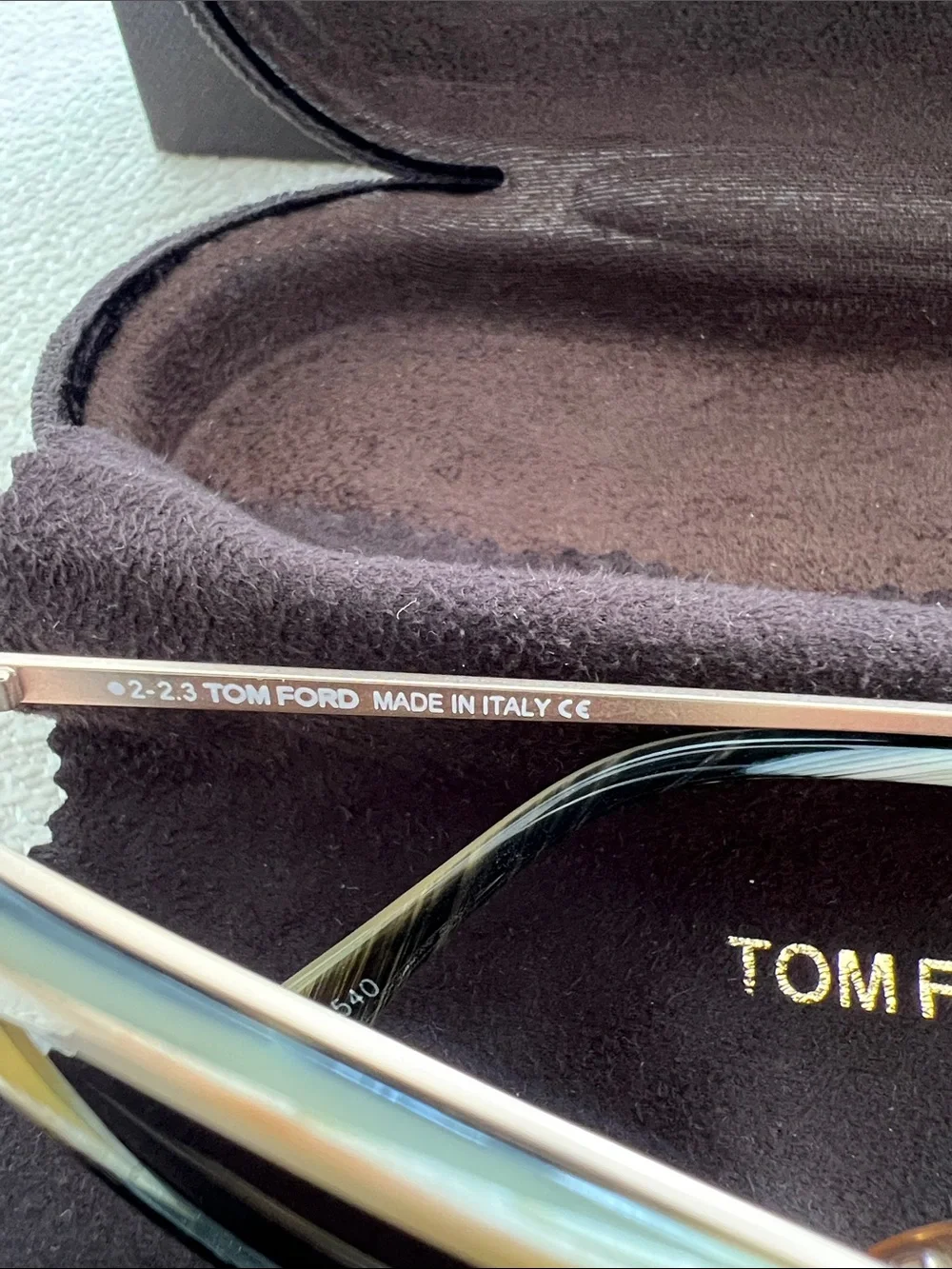 Rare!! Tom Ford Grace Mirrored Gold Havana Sunglasses